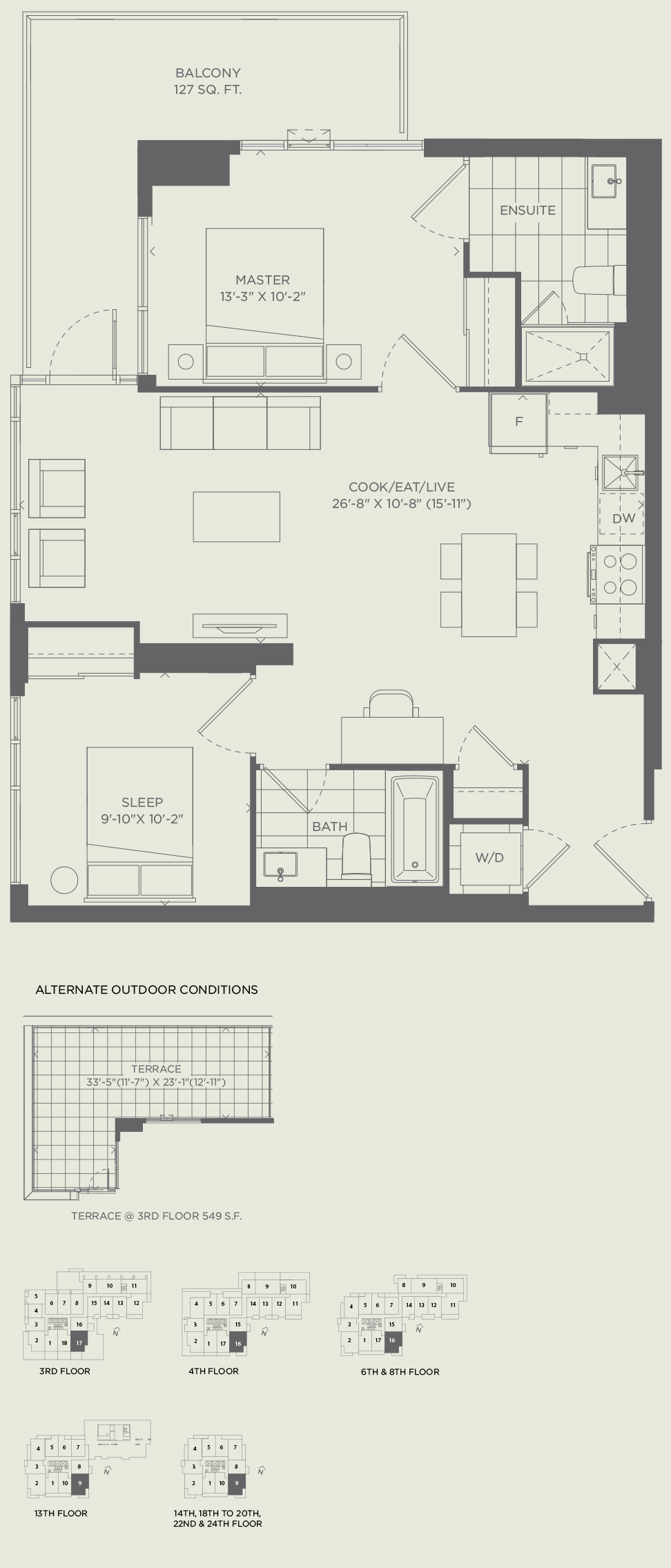 Suite 2C2 977 SQ. FT.
